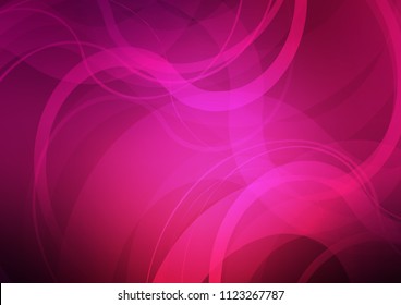 Dark Pink vector background with lava shapes. Modern gradient abstract illustration with bandy lines. The best blurred design for your business.