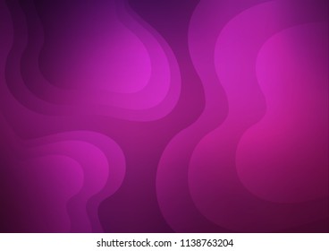 Dark Pink vector background with lava shapes. Blurred geometric sample with gradient bubbles.  Pattern for your business design.