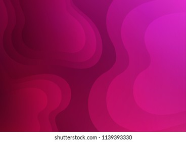 Dark Pink vector background with lava shapes. Brand new colored illustration in marble style with gradient. Brand new design for your ads, poster, banner.