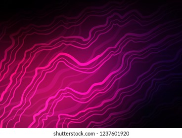 Dark Pink vector background with lava shapes. Creative illustration in halftone marble style with gradient. Marble style for your business design.