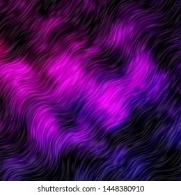 Dark Pink vector background with lines. Illustration in abstract style with gradient curved.  Smart design for your promotions.