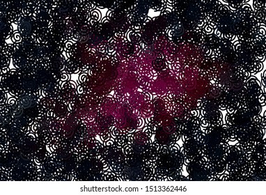 Dark Pink vector background with lines. Colorful geometric sample with gradient lines.  A completely new template for your design.