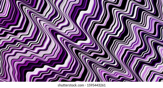 Dark Pink vector background with lines. Colorful illustration, which consists of curves. Design for your business promotion.