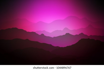 Dark Pink vector background with liquid shapes. A sample with blurred bubble shapes. The template for cell phone backgrounds.