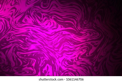 Dark Pink vector background with liquid shapes. Creative geometric illustration in marble style with gradient. Brand-new design for your ads, poster, banner.
