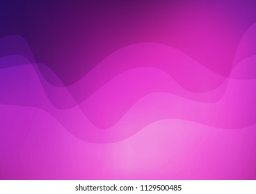 Dark Pink vector background with liquid shapes. A vague circumflex abstract illustration with gradient. The elegant pattern for brand book.