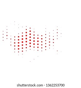 Dark Pink vector background in polygonal style. Colorful illustration with gradient rectangles and squares. Modern template for your landing page.