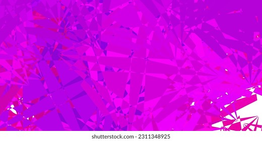 Dunkelrosa Vektorhintergrund mit polygonalen Formen. Illustration mit abstrakten bunten Dreiecksformen. Design für Ihre Bildschirmhintergründe.