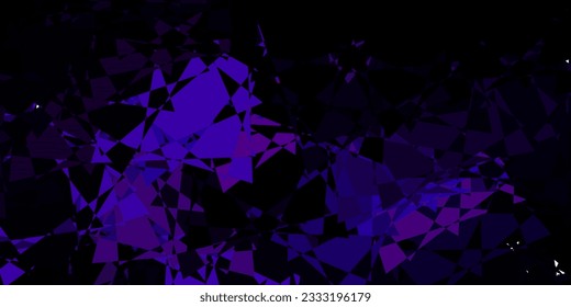 Dark Pink vector background with polygonal forms. Outstanding abstract illustration with range of colorful triangles. Design for your wallpapers.