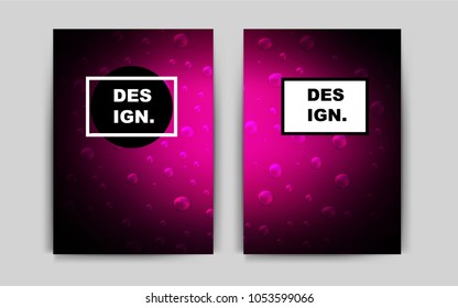 Dark Pink vector background for presentations. Glitter abstract design concept with text box. New design for a poster, banner of your website.