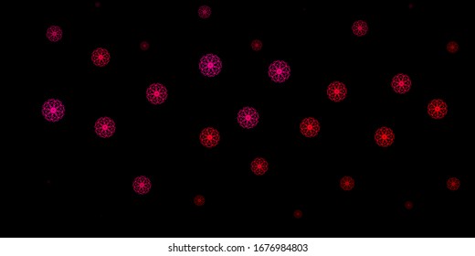 Dark Pink vector background with random forms. Modern abstract illustration with gradient random forms. Smart design for your business.