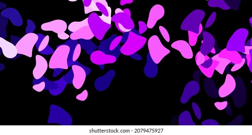 Dark pink vector background with random forms. Simple design in abstract style with gradient forms. Smart design for your business.