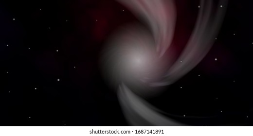 Dark Pink vector background with small and big stars. Decorative illustration with stars on abstract template. Best design for your ad, poster, banner.
