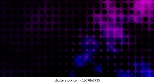 Dark Pink vector background with spots. Modern abstract illustration with colorful circle shapes. Pattern for wallpapers, curtains.