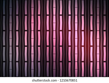 Dark Pink vector background with straight lines. Glitter abstract illustration with colored sticks. Smart design for your business advert.