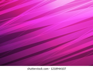 Dark Pink vector background with straight lines. Glitter abstract illustration with colored sticks. Best design for your ad, poster, banner.