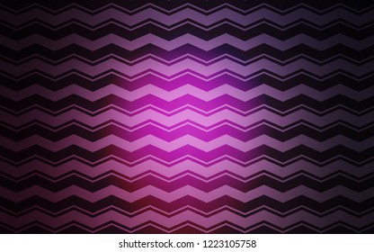 Dark Pink vector background with straight lines. Colorful shining illustration with lines on abstract template. Pattern for ads, posters, banners.