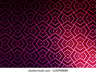 Dark Pink vector background with straight lines. Shining illustration with lines on abstract template. Smart design for your business advert.
