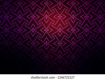 Dark Pink vector background with straight lines. Shining illustration with lines on abstract template. Pattern for ads, posters, banners.