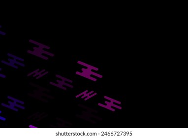 Dark Pink vector background with straight lines. Decorative shining illustration with lines on abstract template. Pattern for websites, landing pages.