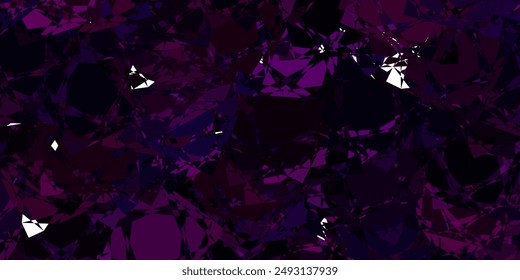 Fondo de Vector rosa oscuro con triángulos. Ilustración abstracta inteligente con formas de triángulo en estilo moderno. Una adición fácil a sus anuncios.