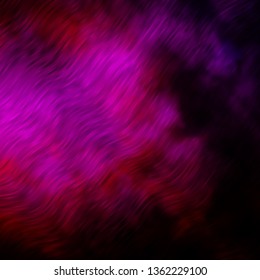 Dark Pink vector background with wry lines. Brand new colorful illustration with bent lines. Best design for your posters, banners.