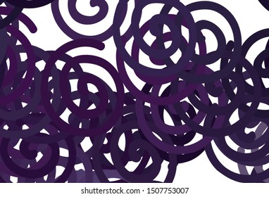 Dark Pink vector background with wry lines. Glitter abstract illustration with wry lines. Template for cell phone screens.