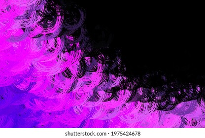 Dark Pink vector background with wry lines. Smart illustration in abstract style with gradient lines.  Business design for posters, banners.