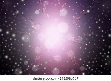 Dark Pink vector background in Xmas style. A colorful design in Christmas style with gradient. Template for lettering, typography.