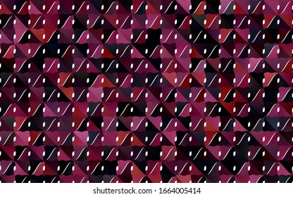 Plantilla de banda de vector rosa oscuro. Ilustración abstracta geométrica moderna con líneas de banda de gradiente. El mejor diseño borroso para su negocio.