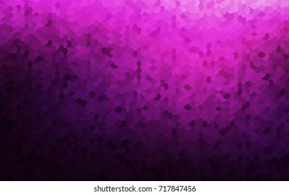 Dark Pink vector banner with circles, spheres. Abstract spots. Background of Art bubbles in halftone style with colored gradient.