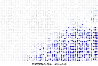 Dark Pink vector banner with circles, spheres. Abstract spots. Background of Art bubbles in halftone style with colored gradient.