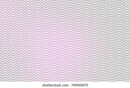 Dark Pink vector banner with circles, spheres. Abstract spots. Background of Art bubbles in halftone style with colored gradient.