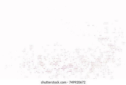 Dark Pink vector banner with circles, spheres. Abstract spots. Background of Art bubbles in halftone style with colored gradient.
