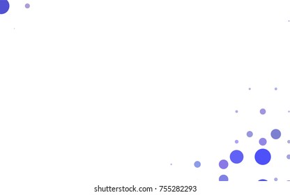Dark Pink vector banner with circles, spheres. Abstract spots. Background of Art bubbles in halftone style with colored gradient.