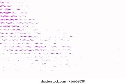 Dark Pink vector banner with circles, spheres. Abstract spots. Background of Art bubbles in halftone style with colored gradient.