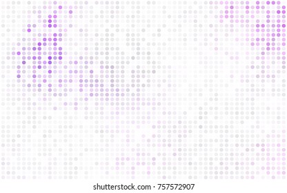 Dark Pink vector banner with circles, spheres. Abstract spots. Background of Art bubbles in halftone style with colored gradient.