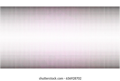 Dark Pink vector banner set of circles, spheres. Donuts Background. Creative Design Templates. Technology halftone illustration.