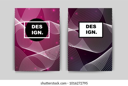 Dark Pink vector banner for websites. Abstract booklet on colored background with gradient. Pattern for ads, leaflets, labels of your business.