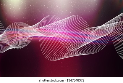 Dark Pink vector blurred bright pattern. Shining colored illustration in smart style. New way of your design.