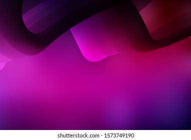 Dark Pink vector blurred shine abstract template. A completely new colored illustration in blur style. Smart design for your work.