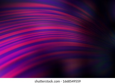 Dark Pink vector blurred shine abstract template. Creative illustration in halftone style with gradient. Completely new design for your business.