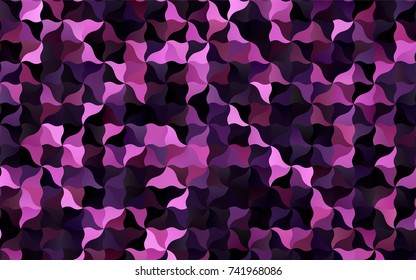 Dark Pink vector blurry arched template. Modern geometrical abstract illustration with gradient bandy lines. A completely new template for your business design.