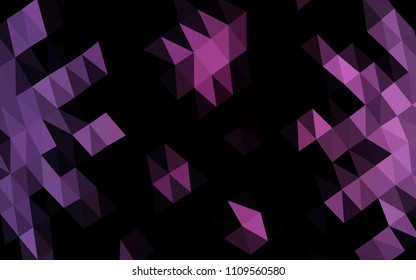 Dark Pink vector blurry hexagon texture. A vague abstract illustration with gradient. The polygonal design can be used for your web site.