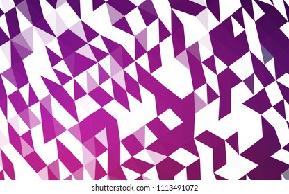 Dark Pink vector blurry hexagon pattern. Glitter abstract illustration with an elegant design. A new texture for your design.