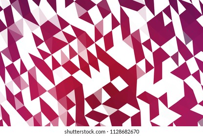 Dark Pink vector blurry hexagon pattern. Modern geometrical abstract illustration with gradient. The completely new template can be used for your brand book.