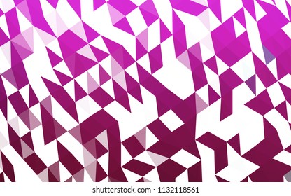 Dark Pink vector blurry hexagon template. A vague abstract illustration with gradient. The best triangular design for your business.