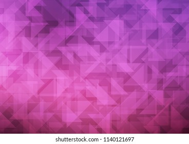 Dark Pink vector blurry hexagon pattern. A sample with polygonal shapes. Brand new design for your business.