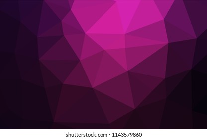 Dark Pink vector blurry hexagon pattern. A vague abstract illustration with gradient. Brand new style for your business design.