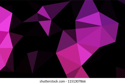 Dark Pink vector blurry hexagon texture. A vague abstract illustration with gradient. The elegant pattern can be used as part of a brand book.